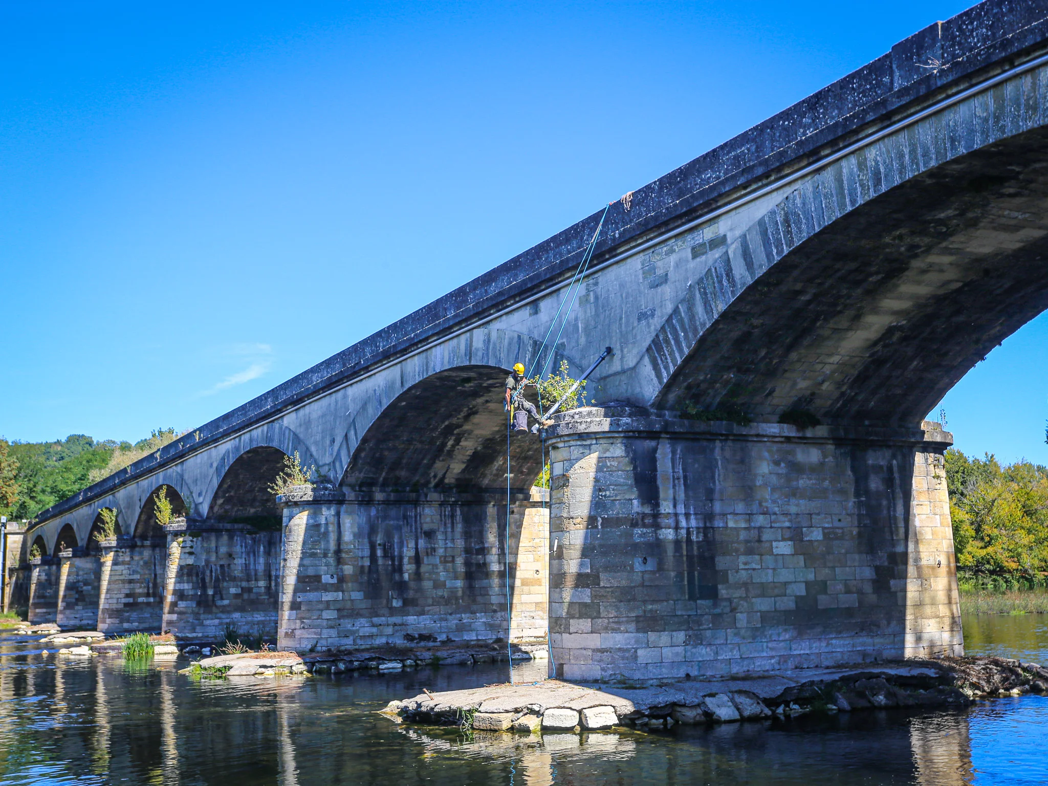 Intervention des cordistes MS Access en montage / démontage et maçonnerie pour BRGM à Dordogne – 5